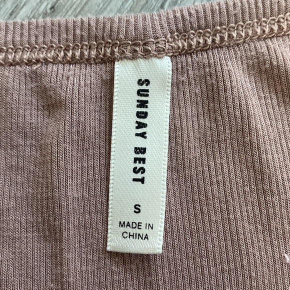 Ribbed U neck top from Sunday Best by Aritzia - Picture 3 of 3